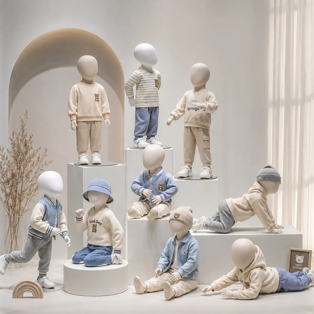 Baby Clothing High End - 고급 아동복 매장 베이비 모델 소품