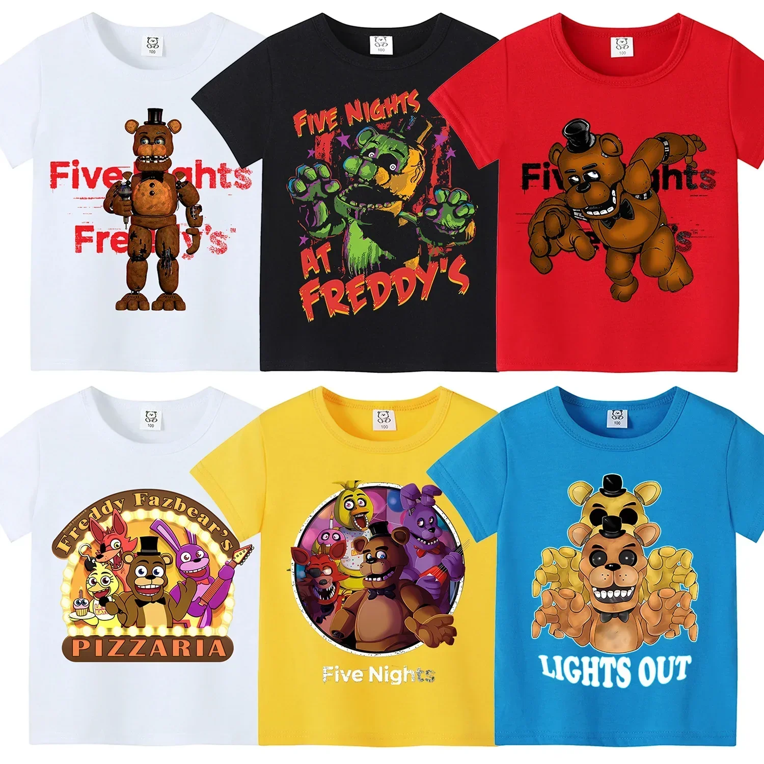 Baby Clothing Dividers - Five Nights Freddys 테마 짧은 셔츠