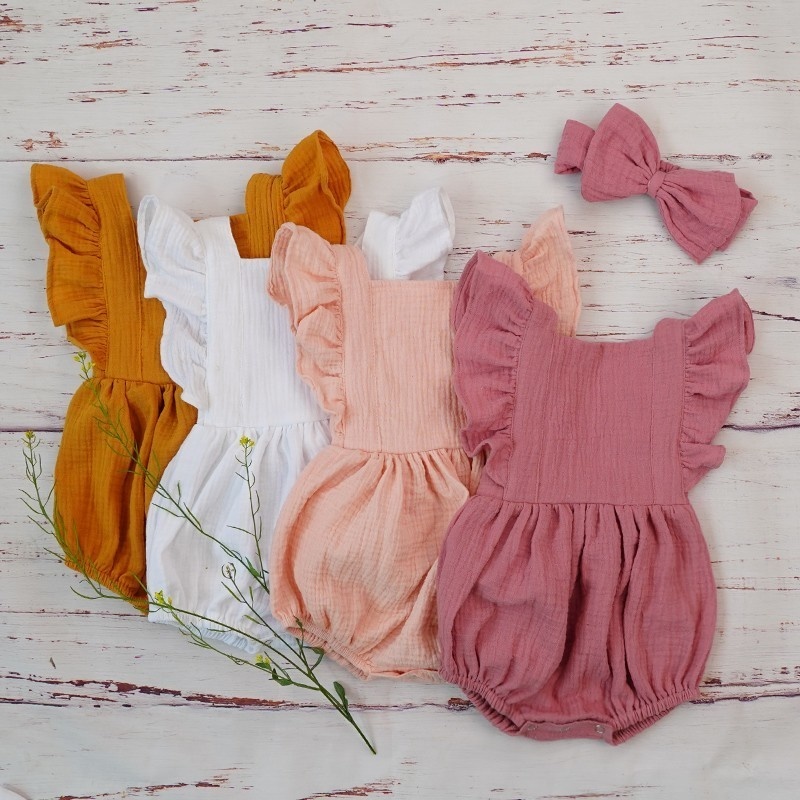 Baby Clothing Organic - 유기농 면화 아기 소녀 옷 여름