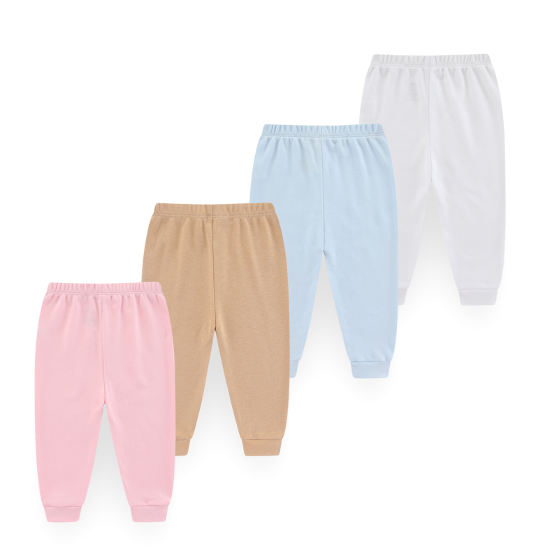 4 피스 남여 베이비 바지 100% 코튼 솔리드 컬러  - Baby Clothing Dividers 리뷰 및 가격