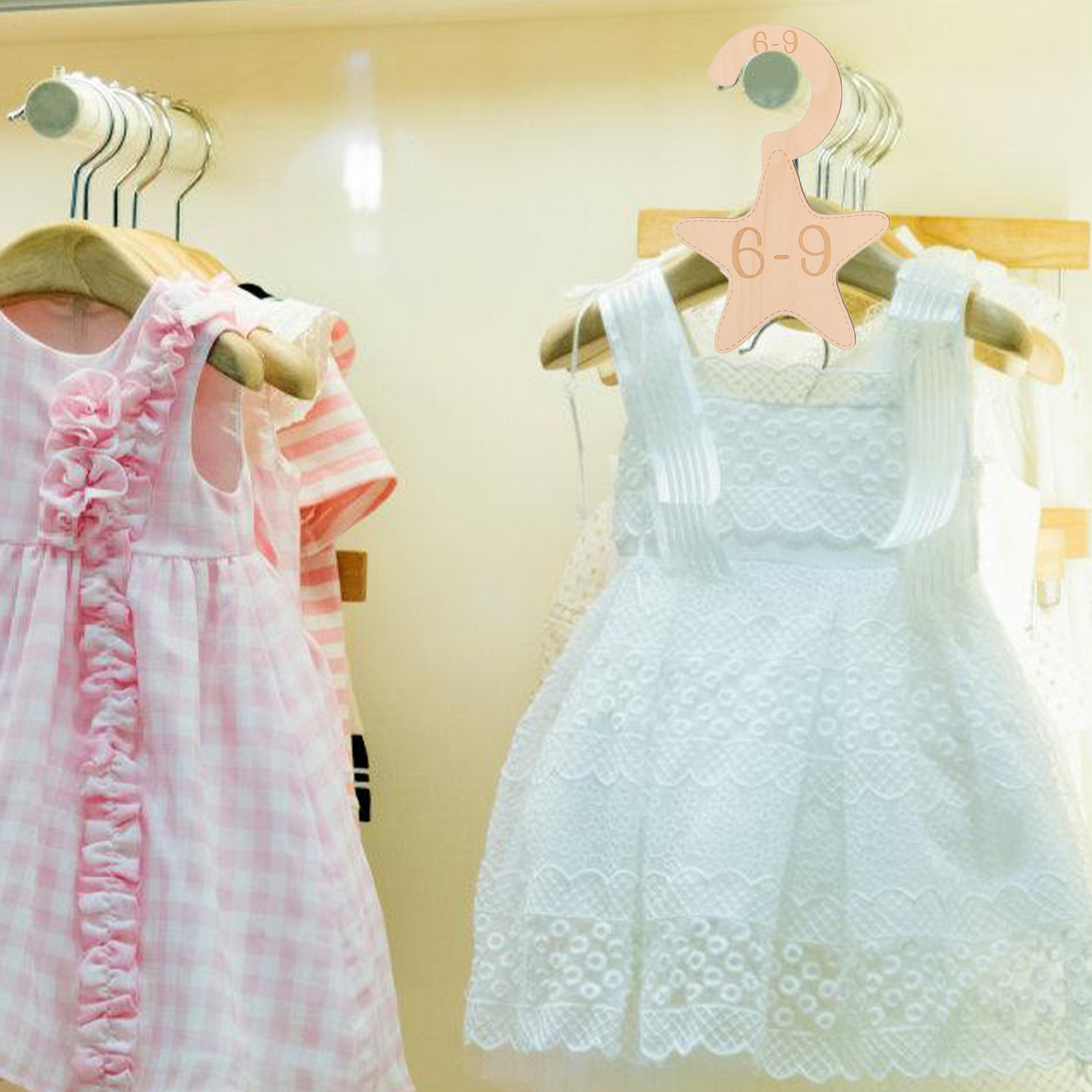 7개입 아기옷 수납장 분리대 나무 사이즈 분리대 유아용 - Baby Clothing Dividers 리뷰 및 가격