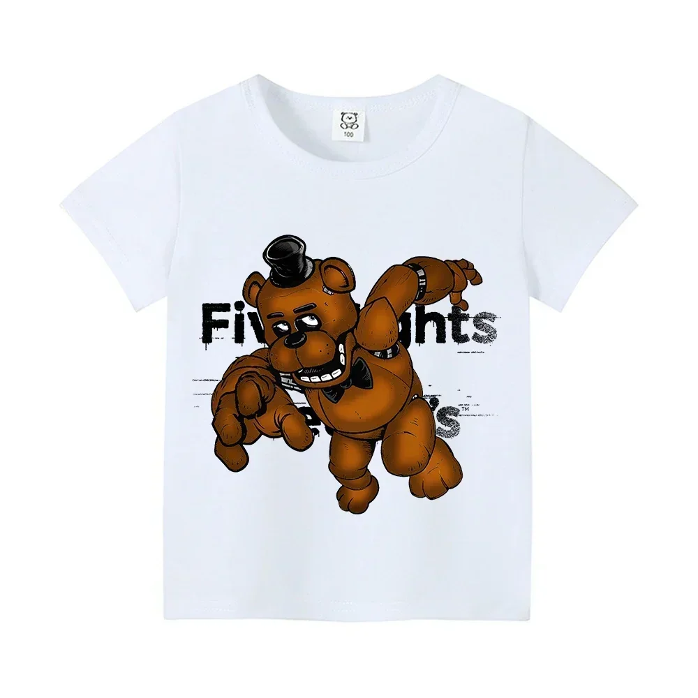 Five Nights Freddys 테마 짧은 셔츠 옷 - Baby Clothing Dividers 리뷰 및 가격