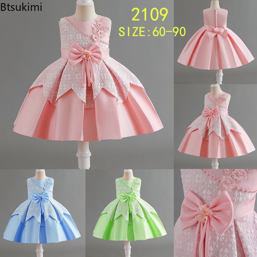 새로운 2026 아기 소녀 고품질 레이스 꽃 드레스 진 - Baby Clothing High Quality 리뷰 및 가격