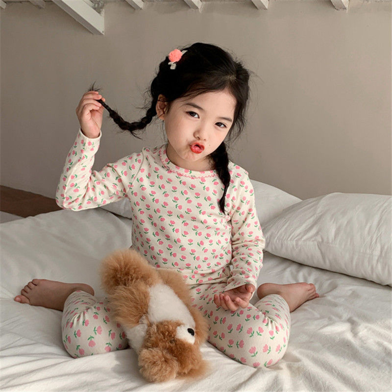 2026 아동용 벨벳 잠옷 세트 꽃무늬 긴팔 보온 라운 - Baby Clothing Dividers 리뷰 및 가격