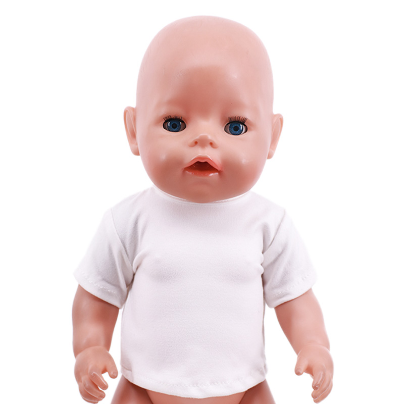 인형 옷 여름 티셔츠 순수 코튼 반팔 수제 솔리드 컬러 - Baby Clothing Dividers 리뷰 및 가격