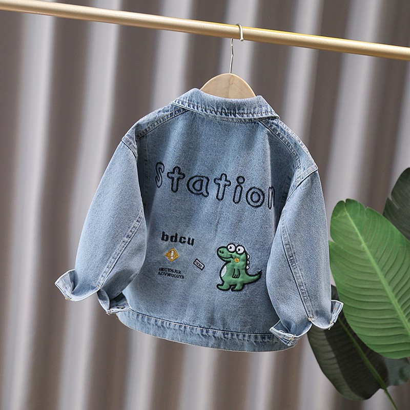귀여운 스타일 아기 어린이 데님 자켓 어린이를위한 공룡 - Baby Clothing Usa 리뷰 및 가격