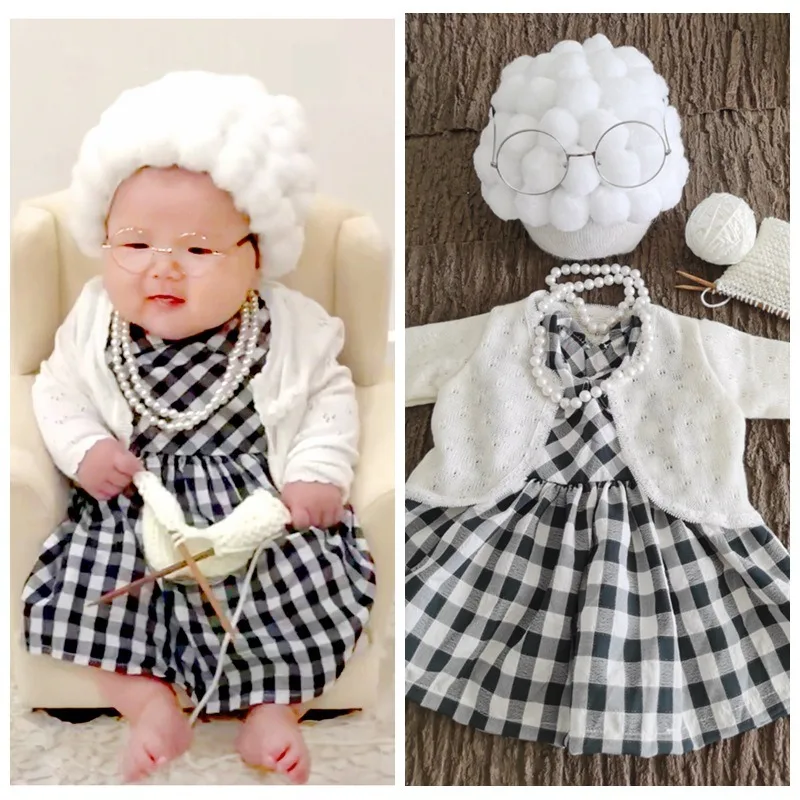 신생아 사진 소품 아기 소녀 할머니 복장 아기 소년 할 - Baby Clothing Dividers 리뷰 및 가격