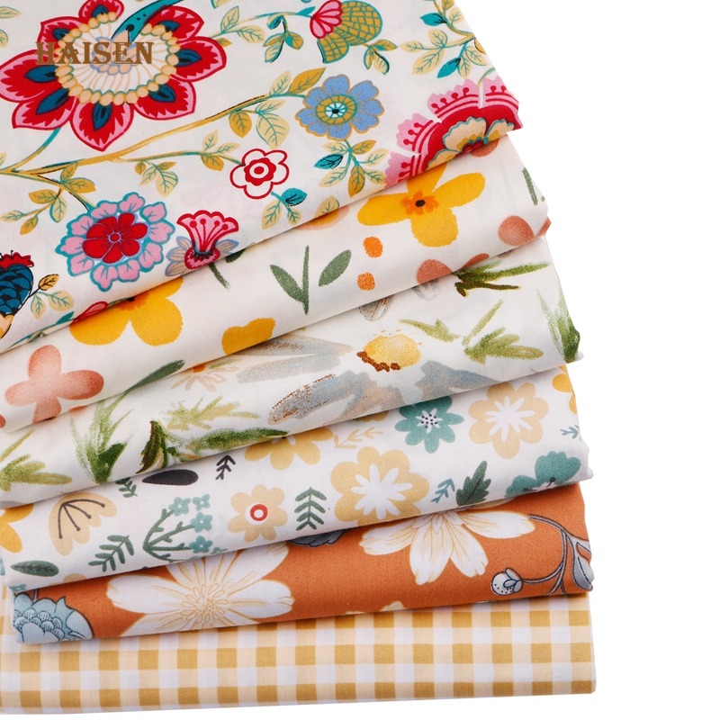 6pcs 40x50cm 코 튼 능 직물 패치 워크 패브 - Baby Clothing Organic 리뷰 및 가격