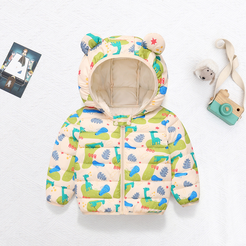 어린이 면화 코트 아기 만화 다운 재킷 소년 후드 Co - Baby Clothing Dividers 리뷰 및 가격