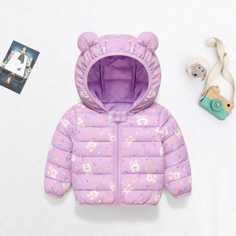 어린이 면화 코트 아기 만화 다운 재킷 소년 후드 Co - Baby Clothing Dividers 리뷰 및 가격