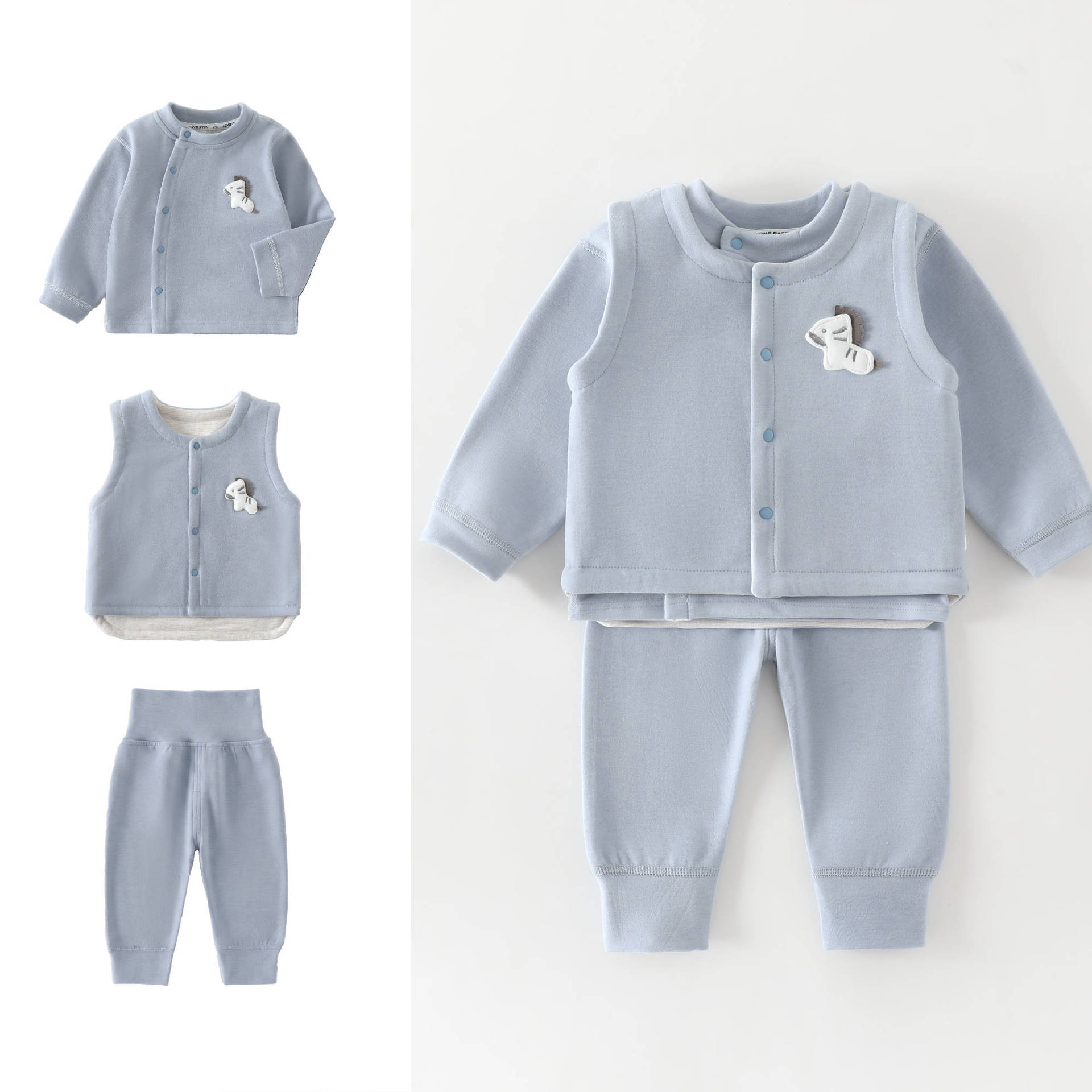 0-4세 아기 조끼+긴팔 상의+긴바지 3종 세트 고품질 - Baby Clothing High Quality 리뷰 및 가격